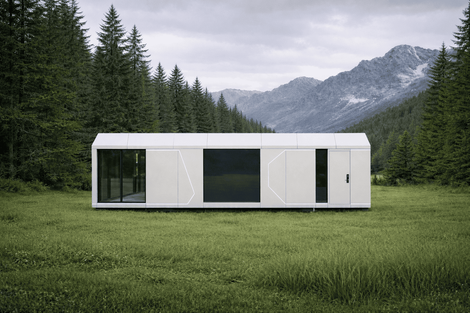 Casa modular NIU-55 - Vista frontal